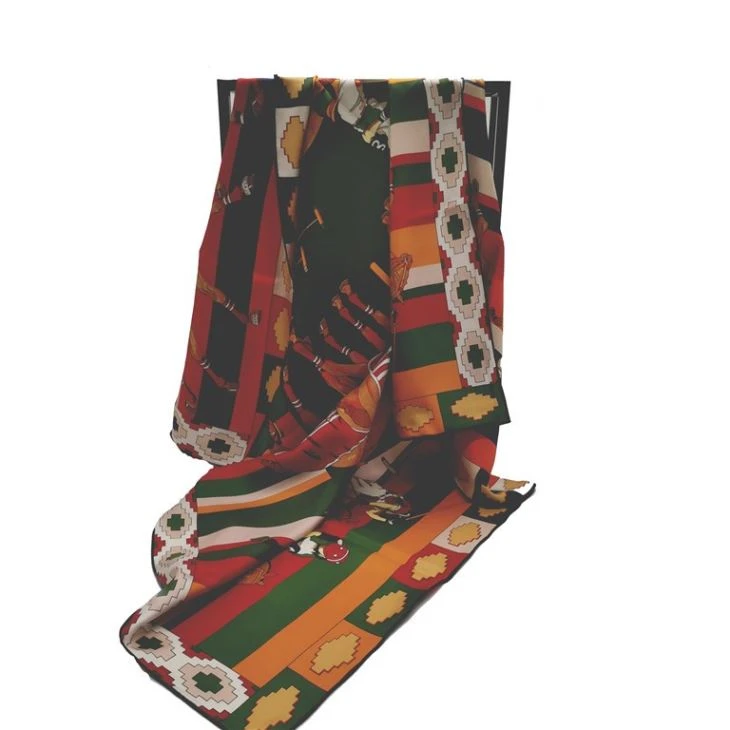 Double Sided Digital Printing Silk Scarf