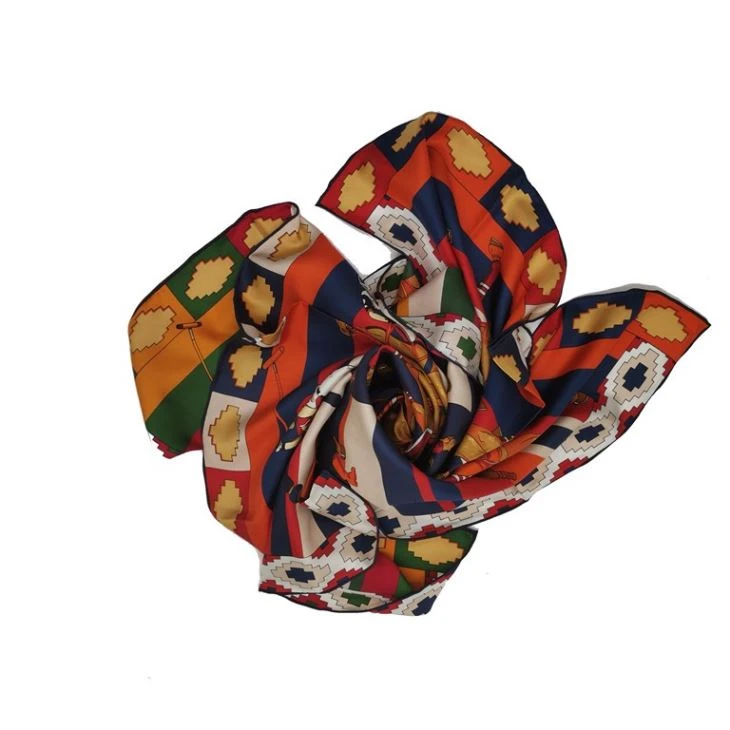 Double Sided Digital Printing Silk Scarf