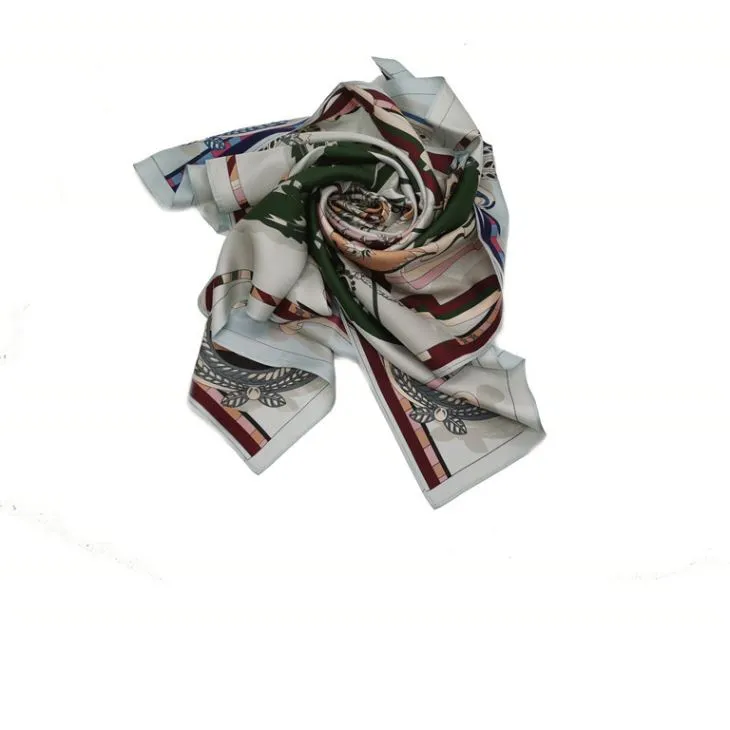 Doppelte Seite Druck Seide Schal